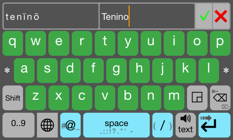 PhonemeKey add word screen